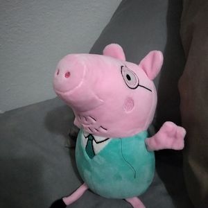 Peppapig daddy pig plushie/stuffed animal 2 for 15